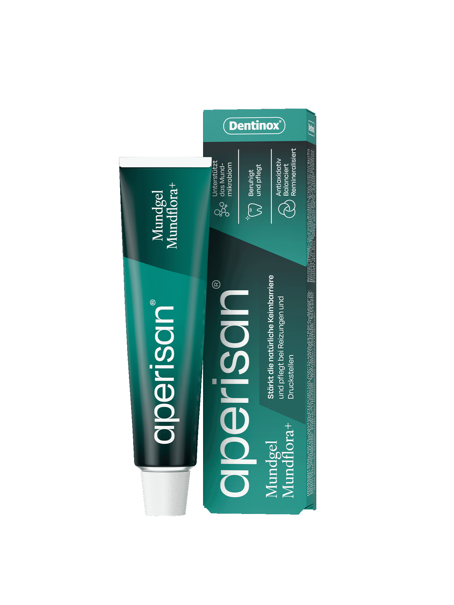 Aperisan Mundgel Mundflora+ Composing Packshot Teaser